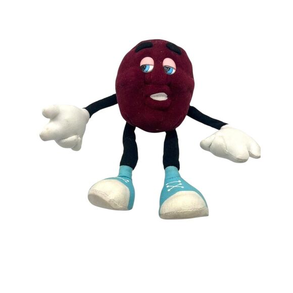 Vintage California Raisins 1988 Poseable Plush Toy Figures Applause Lot of 2 - Picture 2 of 6